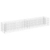 Gabion Raised Bed Galvanized Steel 70.9"x11.8"x11.8" - Silver