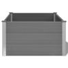 Garden Raised Bed WPC 39.4"x39.4"x21.3" Gray - Grey