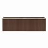 Garden Shed 101.2" x 228.3" x 71.3" Metal Brown - Brown