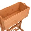 Garden Trellis Planter Orange 17.7"x11.8"x29.1" Solid Firwood - Orange