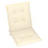 Garden Chair Cushions 4 pcs Cream 39.4"x19.7"x1.2" - Cream