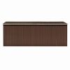 Garden Shed 101.2" x 192.5" x 71.3" Metal Brown - Brown