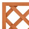 Garden Trellis Planter Orange 19.7"x9.8"x35.4" Solid Firwood - Orange