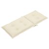 Garden Chair Cushions 2 pcs Cream 47.2"x19.7"x2.8" - Cream