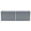 Garden Raised Bed Galvanized Steel 94.5"x31.5"x31.3" Gray - Grey