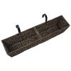 Garden Planters 2 pcs Water Hyacinth Brown - Brown