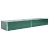 Garden Raised Bed Galvanized Steel 126"x31.5"x17.7" Green - Green