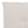 Garden Chair Cushions 2 pcs Cream 19.7"x19.7"x1.2" - Cream