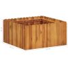 Garden Raised Bed 19.6"x19.6"x9.8" Solid Acacia Wood - Brown