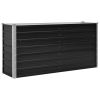 Garden Raised Bed Anthracite 63"x15.7"x30.3" Galvanized Steel - Anthracite