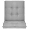 Garden Chair Cushions 2 pcs Gray 39.4"x19.7"x2" - Grey