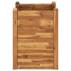 Garden Raised Bed 23.6"x23.6"x33.1" Solid Acacia Wood - Brown