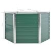 Garden Raised Bed Galvanized Steel 50.8"x50.8"x31.3" Green - Green