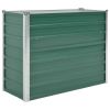 Garden Raised Bed Galvanized Steel 39.4"x15.7"x31.3" Green - Green