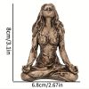 1pc Mini Mother Earth Gaia Statue; Resin Craft Gaia Goddess Statue; Suitable For Outdoor Garden Patio Porch Balcony Decoration - Gaia Figurine