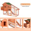 Wooden Chicken Coop;  Large Wooden Outdoor Hen Cage Hen House;  Outdoor Rabbit Hutch Large Bunny Cage;  Bunny Hutch with Ventilation Door;  Removable