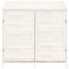 Garden Shed White 40.2"x20.5"x44.1" Solid Wood Fir - White