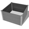 Garden Raised Bed WPC 39.4"x39.4"x21.3" Gray - Grey