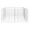 Gabion Raised Bed Steel 70.9"x35.4"x39.4" Silver - Silver