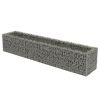 Gabion Raised Bed Galvanized Steel 106.3"x19.7"x19.7" - Silver