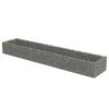 Gabion Raised Bed Galvanized Steel 177.2"x35.4"x19.7" - Silver