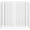 Gabion Raised Bed Galvanized Steel 35.4"x11.8"x35.4" - Silver