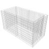 Gabion Raised Bed Steel 70.9"x35.4"x39.4" Silver - Silver