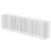 Gabion Raised Bed Galvanized Steel 141.7"x19.7"x39.4" - Silver