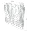 Gabion Raised Bed Galvanized Steel 29.5"x29.5"x39.4" - Silver