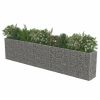 Gabion Raised Bed Galvanized Steel 177.2"x19.7"x39.4" - Silver