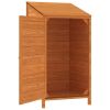 Garden Shed Brown 21.7"x20.5"x44.1" Solid Wood Fir - Brown