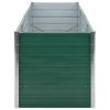 Garden Raised Bed Galvanized Steel 94.5"x31.5"x31.3" Green - Green