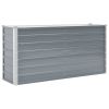 Garden Raised Bed Galvanized Steel 63"x15.7"x31.3" Gray - Grey