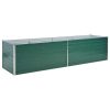 Garden Raised Bed Galvanized Steel 126"x31.5"x31.3" Green - Green