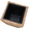 Garden Raised Beds 3 pcs Water Hyacinth - Brown