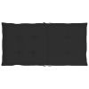 Garden Chair Cushions 4 pcs Black 39.4"x19.7"x1.2" - Black