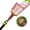 Fruit picking tool high-altitude retractable garden fruit picking fruit picker - red