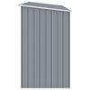 Garden Firewood Shed Gray 96.5"x38.6"x62.6" Galvanized Steel - Grey