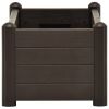 Garden Raised Bed PP Mocha 39.4"x16.9"x13.8" - Brown