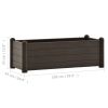 Garden Raised Bed PP Mocha 39.4"x16.9"x13.8" - Brown