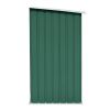 Garden Log Storage Shed Galvanized Steel 64.2"x32.7"x60.6" Green - Green