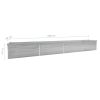 Garden Raised Bed Galvanized Steel 236.2"x31.5"x30.3" Gray - Grey