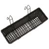 Balcony Hanging Rattan Planter Set 20 inch 2 pcs Black - Black