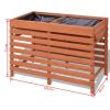 Planter 39.3"x19.6"x27.9" Wood - Brown