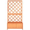 Garden Trellis Planter Brown 27.6"x11.8"x53.1" Solid Firwood - Brown