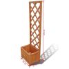 Trellis Planter 1' 4" x 11.8" x 4' 5" - Brown