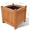 Raised Beds 4 pcs 11.8"x11.8"x11.8" - Brown