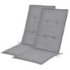 Garden Chair Cushions 2 pcs Gray 47.2"x19.7"x1.2" - Grey