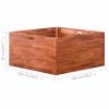 Garden Raised Bed Acacia Wood 39.4"x39.4"x19.7" - Brown