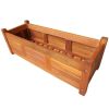 Garden Raised Bed Acacia Wood 29.9"x10.9"x9.8" - Brown